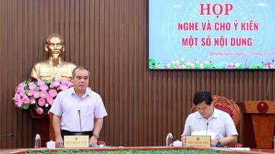 UBND tỉnh họp cho ý kiến một số nội dung thuộc thẩm quyền