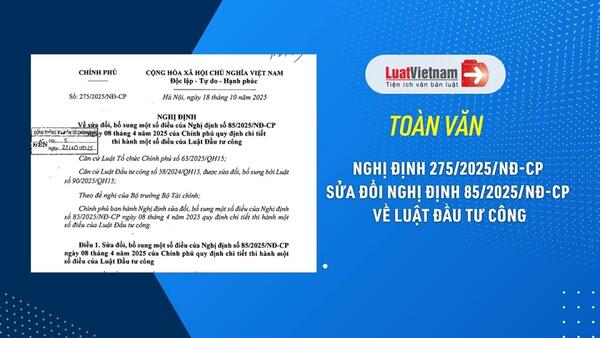 MỘT SỐ QUY ĐỊNH MỚI TRONG QUÁ TRÌNH THỰC HIỆN LUẬT ĐẦU TƯ CÔNG VÀ CÁC VĂN BẢN HƯỚNG DẪN CÓ LIÊN QUAN