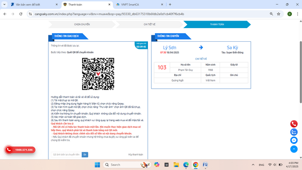 BQLC&CVĐTNĐ: Xây dựng và triển khai thành công ứng dụng mua vé tàu điện tử trực tuyến bằng cổng thanh toán QR miễn phí
