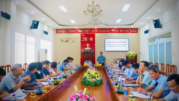 Trao đổi phương án hợp nhất Sở Xây dựng 02 tỉnh Quảng Ngãi và Kon Tum