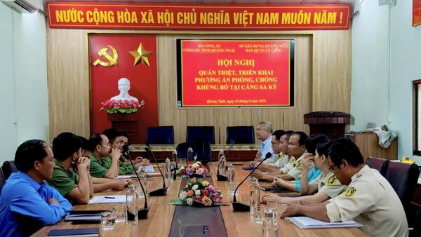 HỘI NGHỊ TRIỂN KHAI PHƯƠNG ÁN PHÒNG, CHỐNG KHỦNG BỐ TẠI CẢNG SA KỲ
