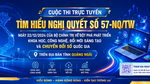 Sở Xây dựng Quảng Ngãi hưởng ứng tham gia Cuộc thi trực tuyến “Tìm hiểu Nghị quyết số 57-NQ/TW”