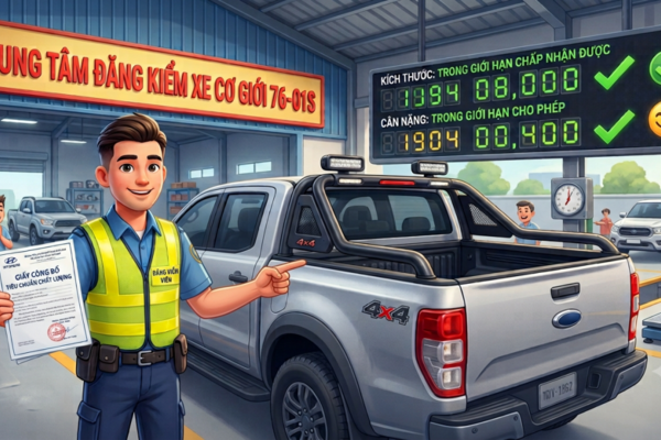 TẠO ĐIỀU KIỆN CHO NGUỜI DÙNG XE BÁN TẢI: LẮP NẮP THÙNG, THANH THỂ THAO CHÍNH HÃNG KHÔNG CÒN BỊ TÍNH LÀ "CẢI TẠO"