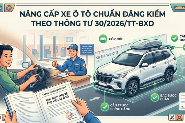 Lắp phụ kiện ngoại thất thế nào để không bị coi là cải tạo?